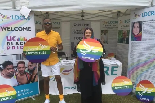 Roderick Lynch and Nadya Fadi Phoenix at UK Black Pride