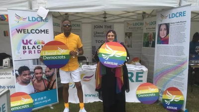 Roderick Lynch and Nadya Fadi Phoenix at UK Black Pride